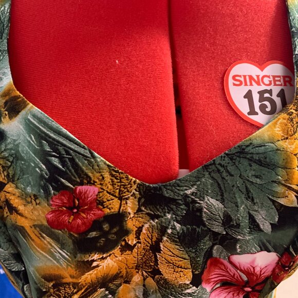 Homemade Green Floral Summer Dress - Picture 4 of 5